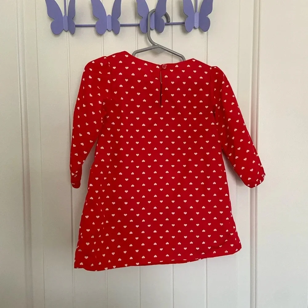 NWOT | Beebay baby girl’s polka dotted lace neckline dress‎ — 12-18 months